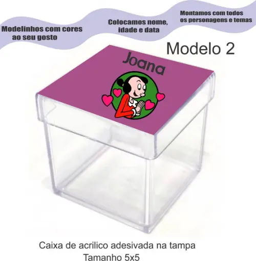 Caixa de Acrílico-popai