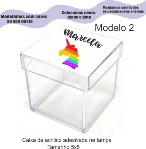 Caixa de Acrílico-pop Fidget