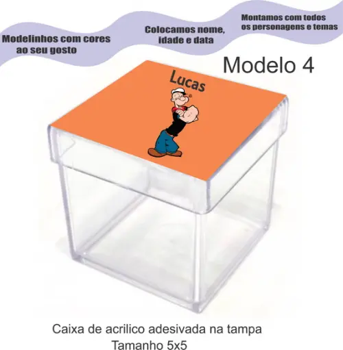 Caixa de Acrílico-popai