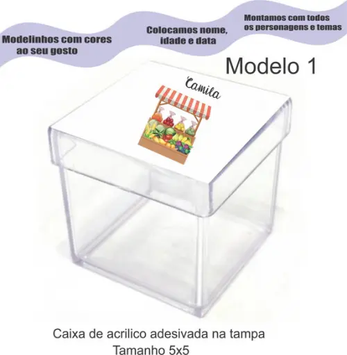 Caixa de Acrílico-quitandinha