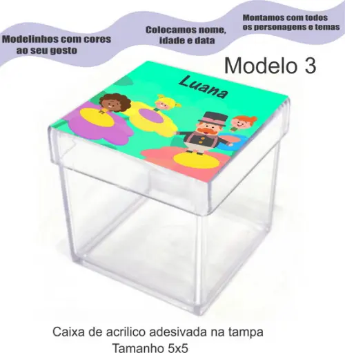 Caixa de Acrílico-radio Bita