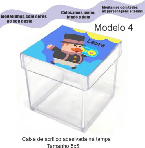 Caixa de Acrílico-radio Bita