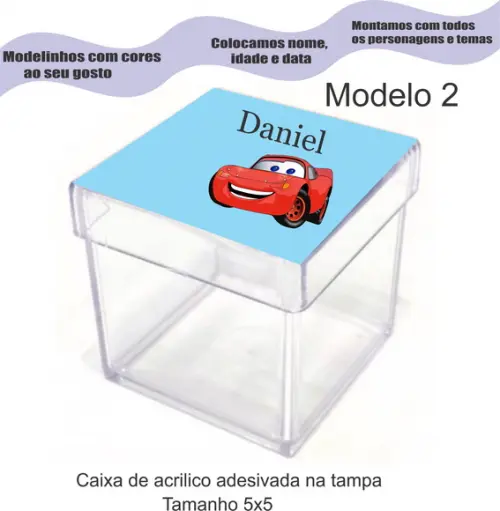 Caixa de Acrílico-relâmpago