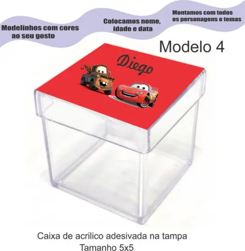 Caixa de Acrílico-relâmpago