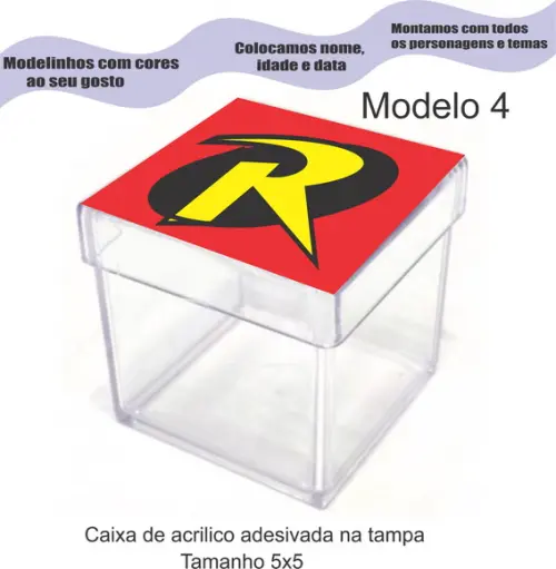 Caixa de Acrílico-robin