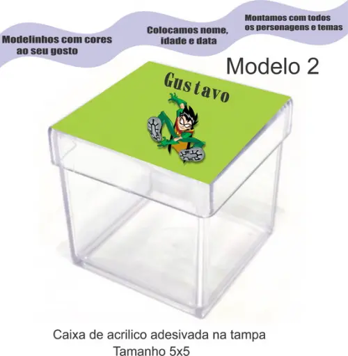Caixa de Acrílico-robin