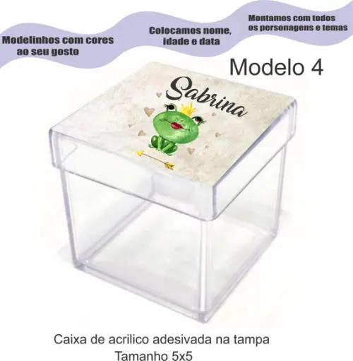 Caixa de Acrílico-sapo
