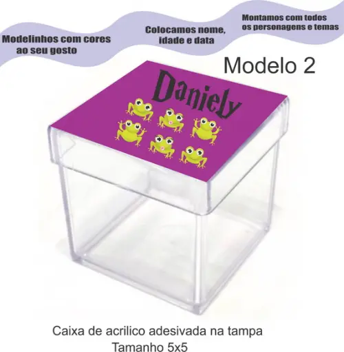 Caixa de Acrílico-sapo