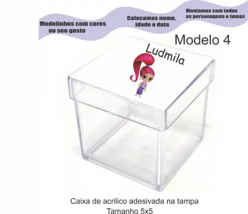 Caixa de Acrílico-shimmer Shine