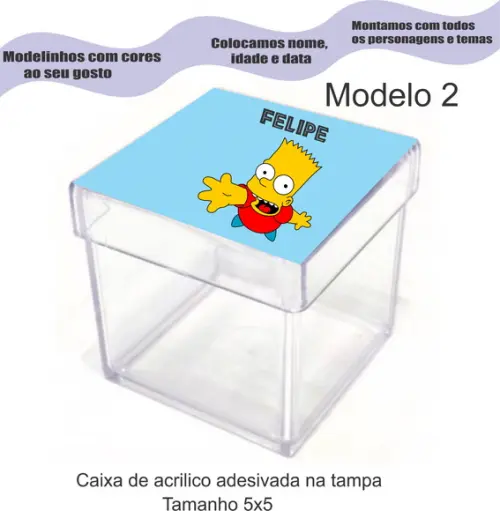 Caixa de Acrílico-simpson