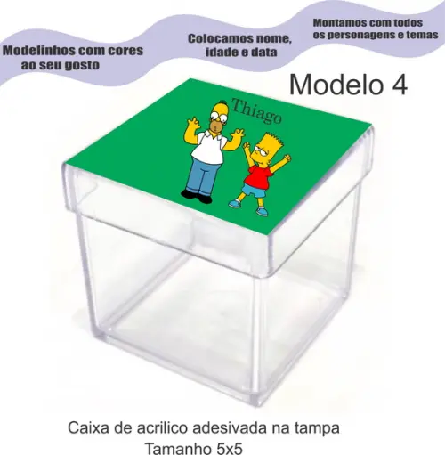 Caixa de Acrílico-simpson