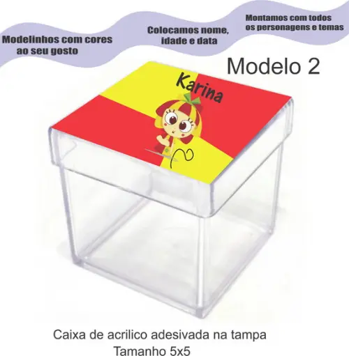 Caixa de Acrílico-sitio do Pica Pau Amarelo