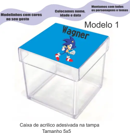 Caixa de Acrílico-sonic
