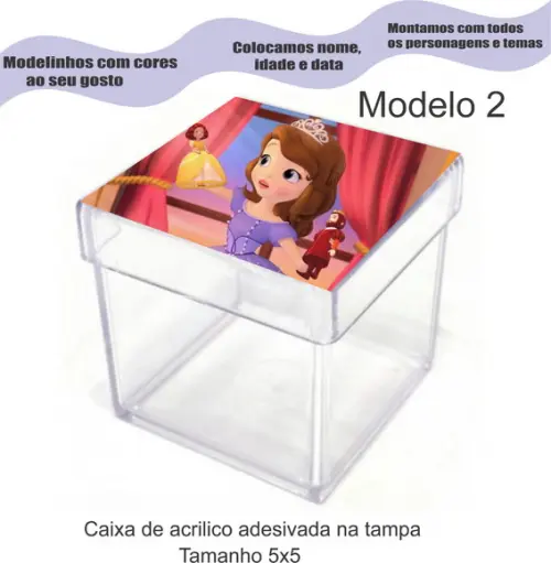 Caixa de Acrílico-sofia