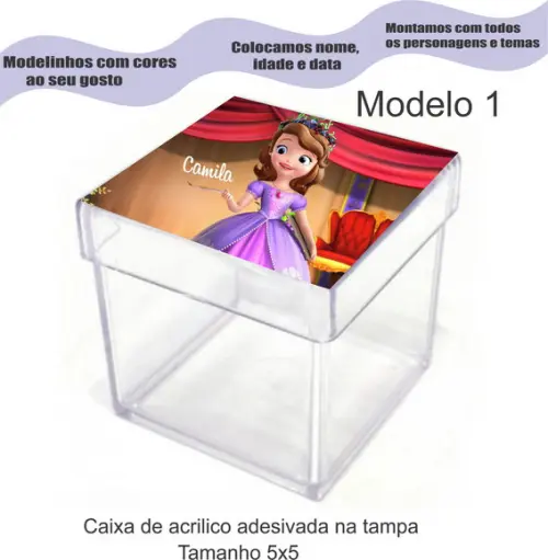 Caixa de Acrílico-sofia