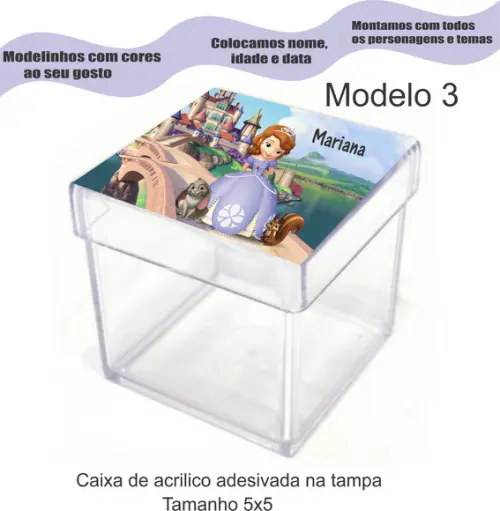 Caixa de Acrílico-sofia