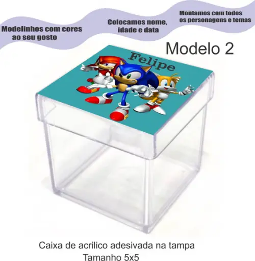 Caixa de Acrílico-sonic