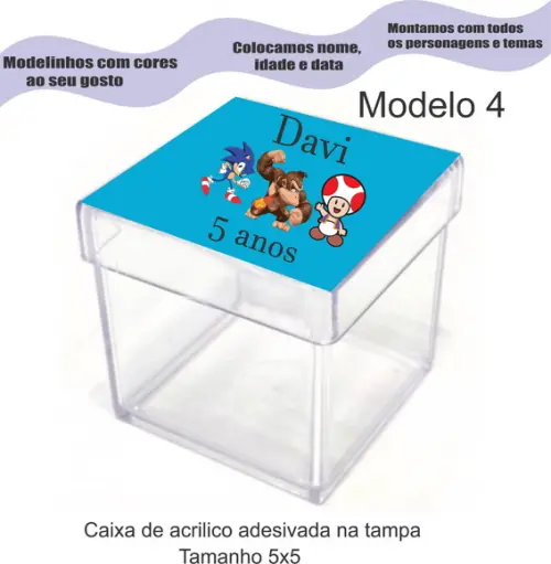 Caixa de Acrílico-sonic