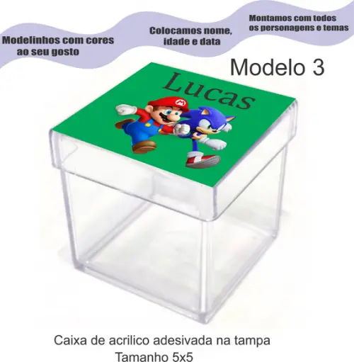 Caixa de Acrílico-sonic
