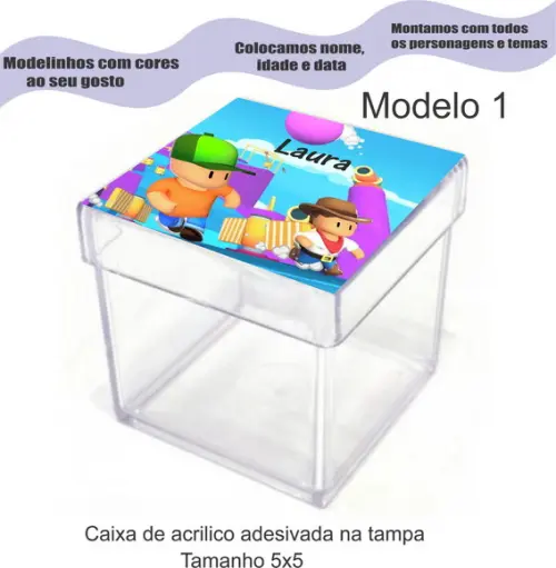 Caixa de Acrílico-stumble Guys