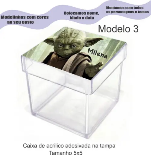 Caixa de Acrílico-starwars