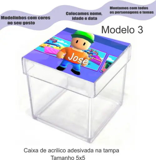 Caixa de Acrílico-stumble Guys