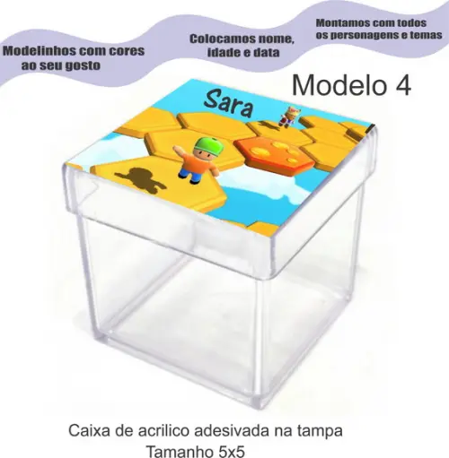Caixa de Acrílico-stumble Guys