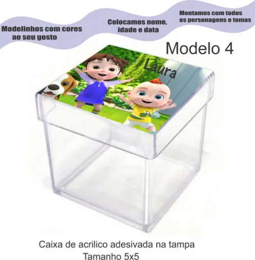 Caixa de Acrílico-super Jojo