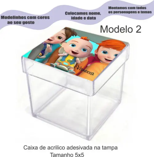 Caixa de Acrílico-super Jojo