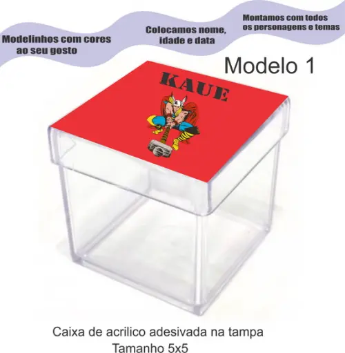 Caixa de Acrílico-thor
