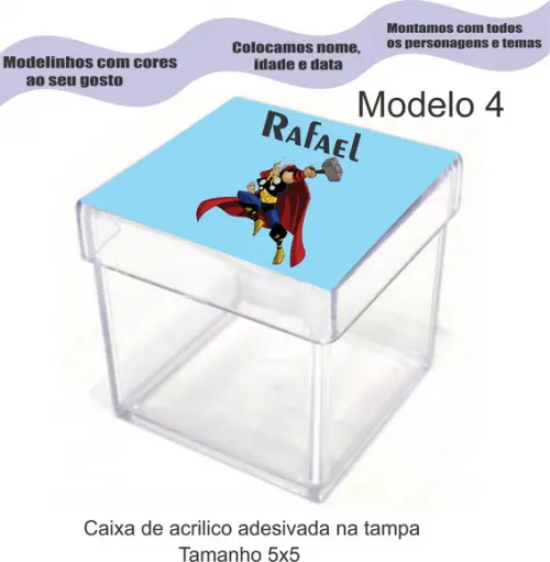 Caixa de Acrílico-thor