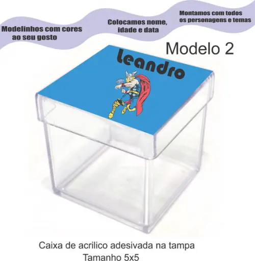 Caixa de Acrílico-thor