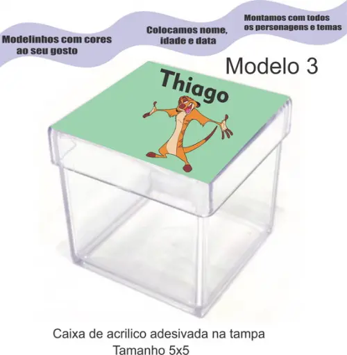 Caixa de Acrílico-timão