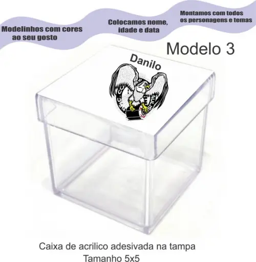 Caixa de Acrílico-times