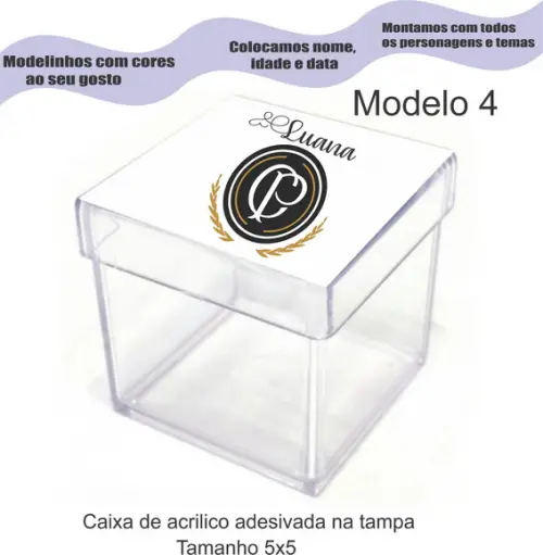 Caixa de Acrílico-times