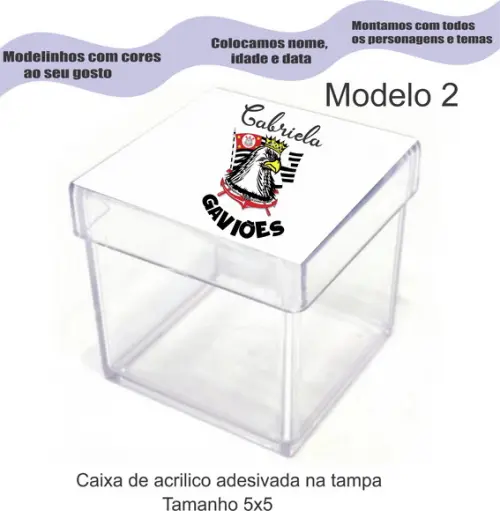 Caixa de Acrílico-times
