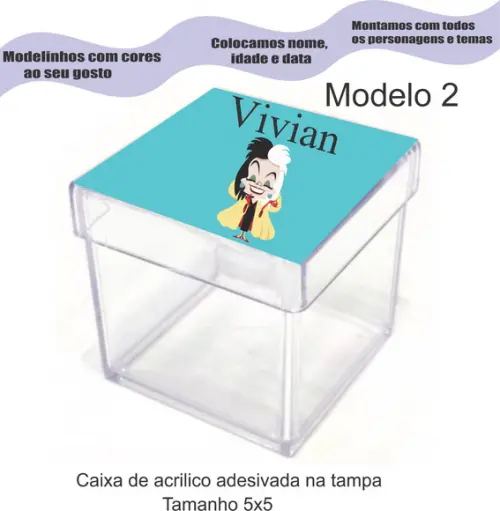 Caixa de Acrílico-vilões