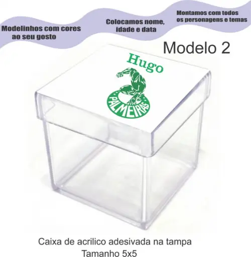 Caixa de Acrílico-verdão