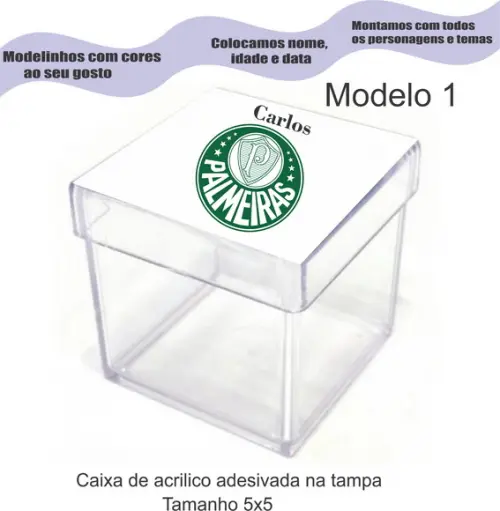 Caixa de Acrílico-verdão