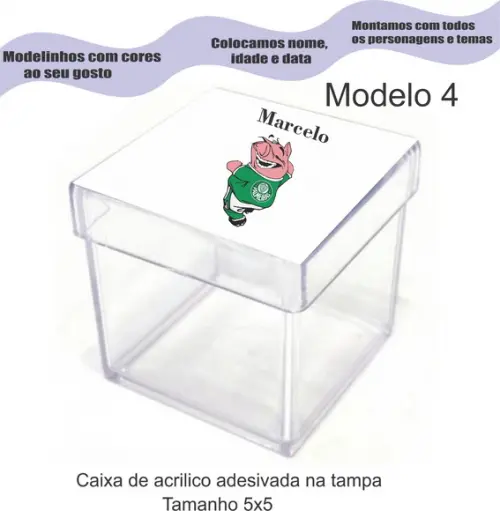 Caixa de Acrílico-verdão