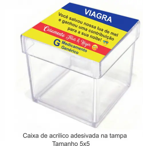 Caixa de Acrílico-viagra