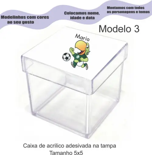 Caixa de Acrílico-verdão