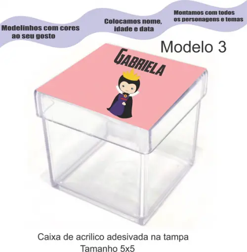 Caixa de Acrílico-vilões