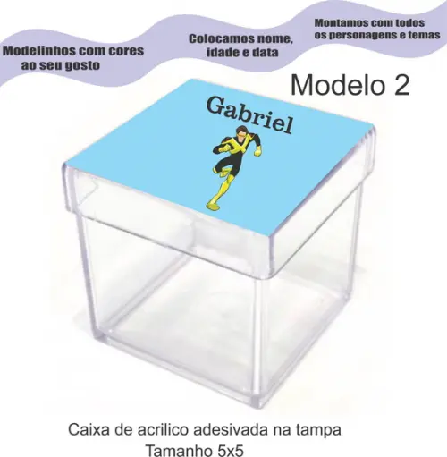 Caixa de Acrílico-x Mens