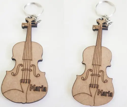 Chaveiro mdf 3mm-corte e Gravação a Laser