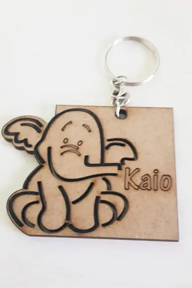 Chaveiro mdf 3mm-corte e Gravação a Laser