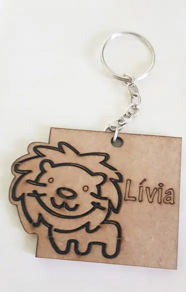 Chaveiro mdf 3mm-corte e Gravação a Laser