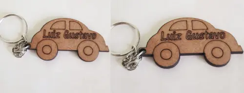 Chaveiro mdf 3mm-corte e Gravação a Laser