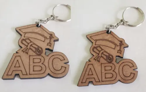Chaveiro mdf 3mm-corte e Gravação a Laser