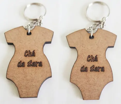 Chaveiro mdf 3mm-corte e Gravação a Laser